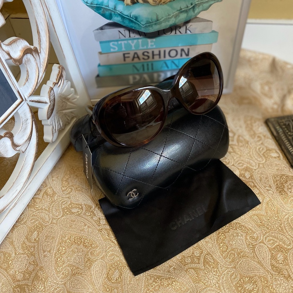 Chanel Black Oversized Sunglasses